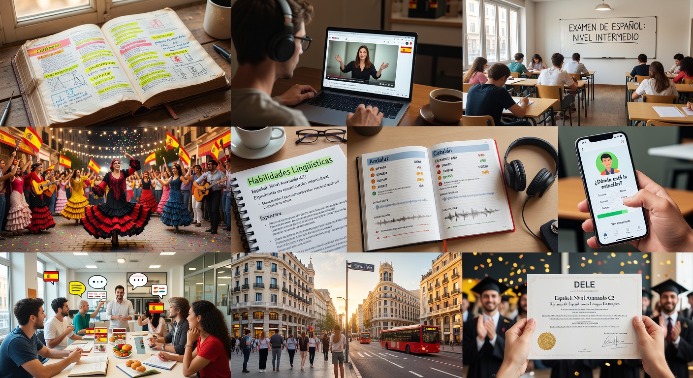 Clase de idiomas en grupo